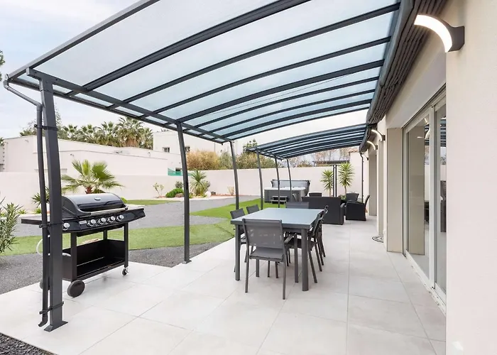 T4 Climatisee Avec Jardin, Jacuzzi Et Free Wifi A 600 M De La - Fr-1-423-234 Agde