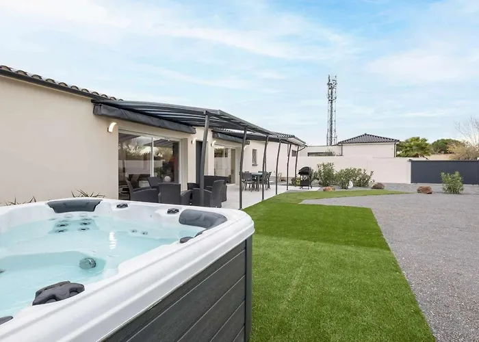 T4 Climatisee Avec Jardin, Jacuzzi Et Free Wifi A 600 M De La - Fr-1-423-234 * アグド